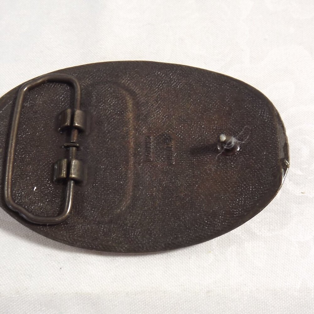 Gold and Black "Easy Does It" Belt Buckle - Picture 5 of 10